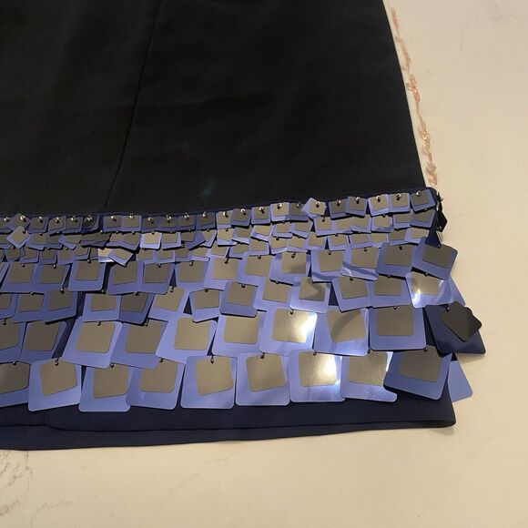 Tory Burch Color Block Sequin T Shirt Dress Size 2 - Picture 11 of 11